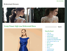 Tablet Screenshot of bridesmaiddressesnewyork.com